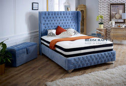 Cambridge Wingback Bed - Bespoke Handmade Beds Craft