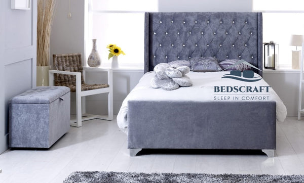 Winslow Winged Bed Frame - Luxury Beds Craft
