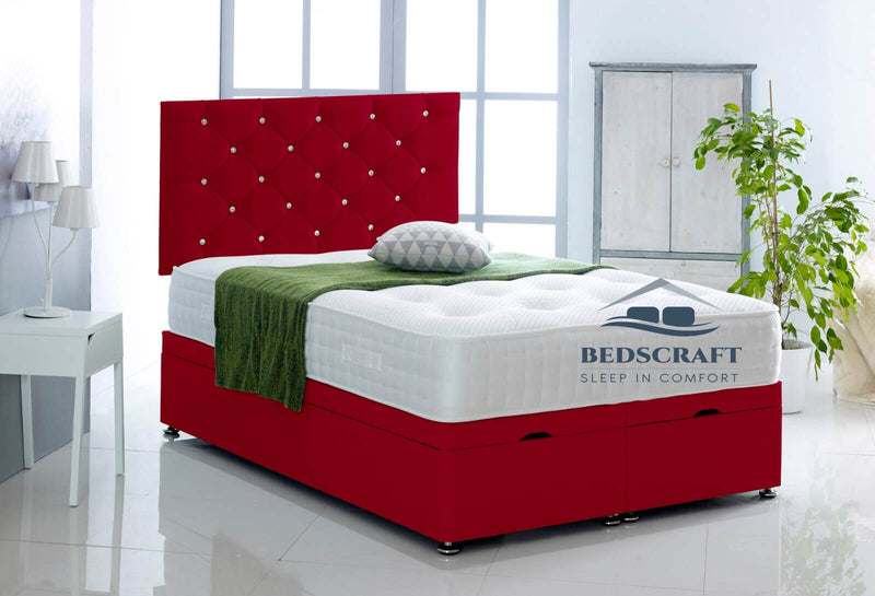 Ottoman Bed Divan - Red
